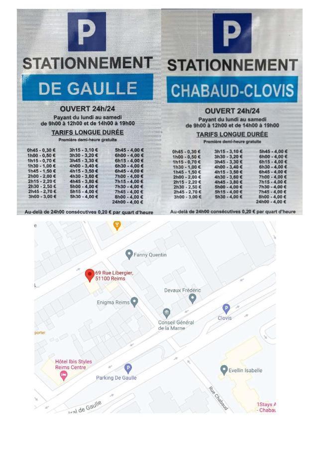 Les Rotins - Logements Climatises - Cathedrale A 2 Pas Reims Exterior photo